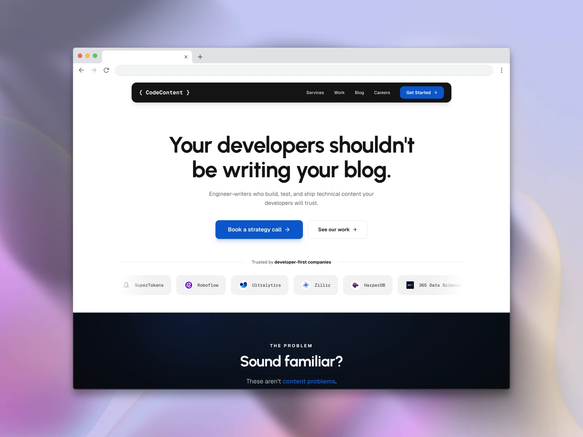 CodeContent website